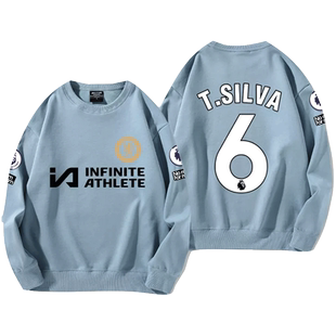 切尔西球衣23-24赛季主场球员版8号恩佐穆德里克球员版圆领卫衣服