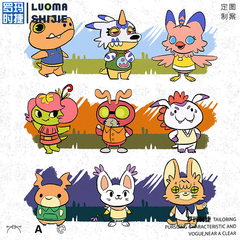 t恤男ins潮流百搭 经典动漫亚古兽 加布兽数码宝贝大冒险短袖t恤