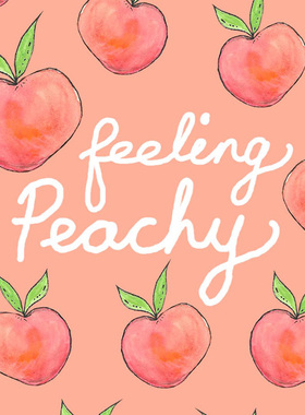 男t恤2022新款潮流 网红潮款Just peachy桃色图案短袖t恤 男潮牌