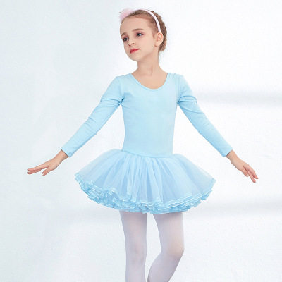 杰西小女孩服装幼儿衣服服裙服纯棉舞蹈儿童长袖练功芭蕾舞跳舞女