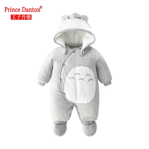 Детский демисезонный комбинезон, удерживающий тепло пуховик для новорожденных, детская одежда для мальчика для выхода на улицу, увеличенная толщина