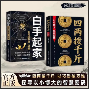 正版书籍四两拨千斤 白手起家如何获取第一桶金 以巧劲破万难 探寻以小博大智揽乾坤的智慧