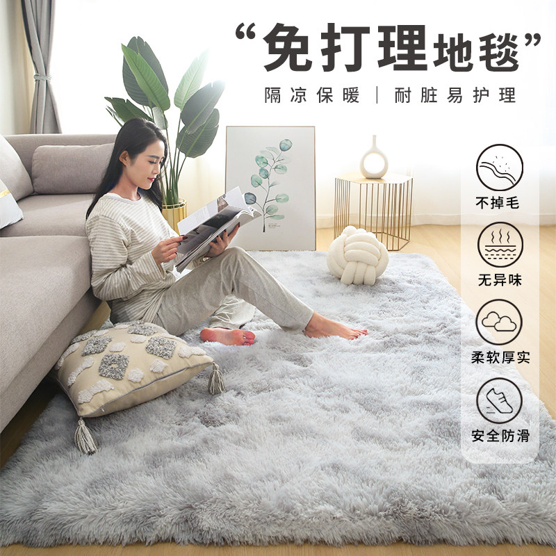 地毯客厅2024新款毛绒长绒长毛卧室床边毯地垫少女房间加绒加厚垫,居家布艺,地毯,淘宝优惠券,粉丝福利购,淘宝优惠卷