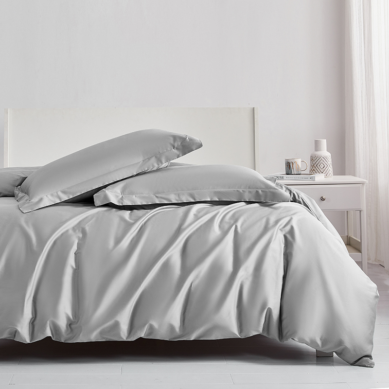 高支贡缎长绒棉纯棉被套可定做