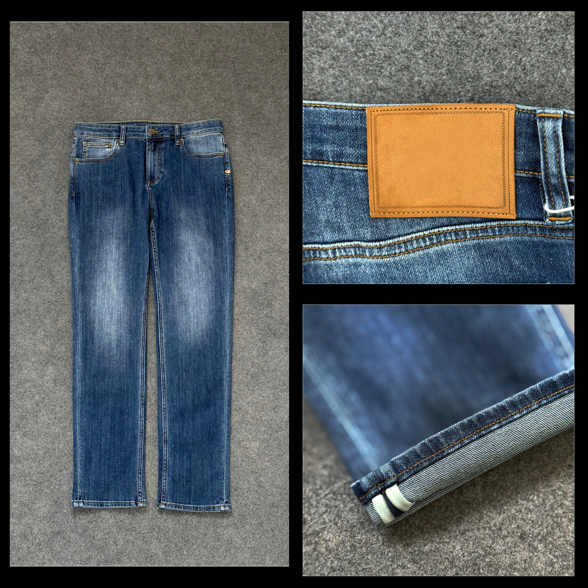 英式经典 男士 2025弹力面料 100%棉 修身版型五袋小直角牛仔裤