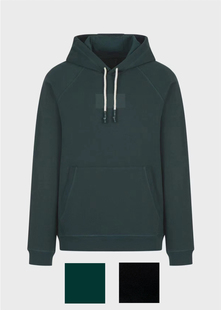 意鹰7系列 休闲袋鼠兜 2022冬款 加绒加厚 套头连帽卫衣 男士 纯元