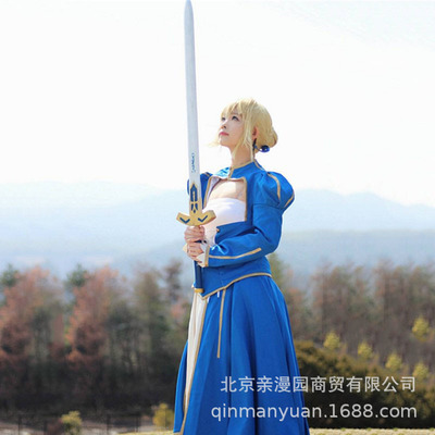Fate/stay night 命运之夜吾王saber战斗服漫展万圣节cosplay服装