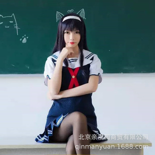 动漫路人女主的养成方法学姐霞之丘诗羽cos服女裙短袖cosplay服装