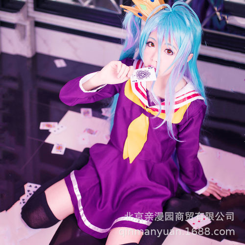 游戏人生妹妹白漫展派对万圣节cosplay服装女裙表演出服