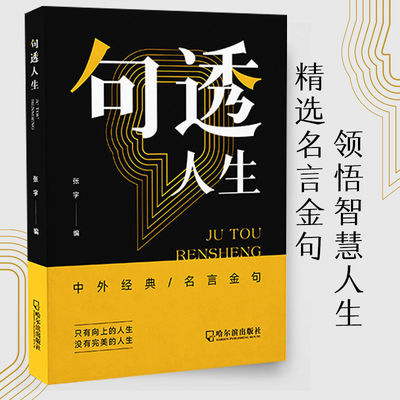 正版速发  句透人生  精选中外经典名言名句 人生智慧成功哲学只有向上的人生  生活写照 职场成功励志书 领悟智慧人生