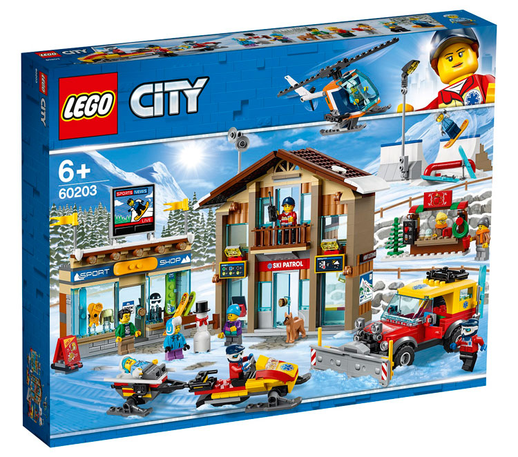2019款乐高lego 60203城市系列滑雪度假村冬季圣诞拼装益智玩具
