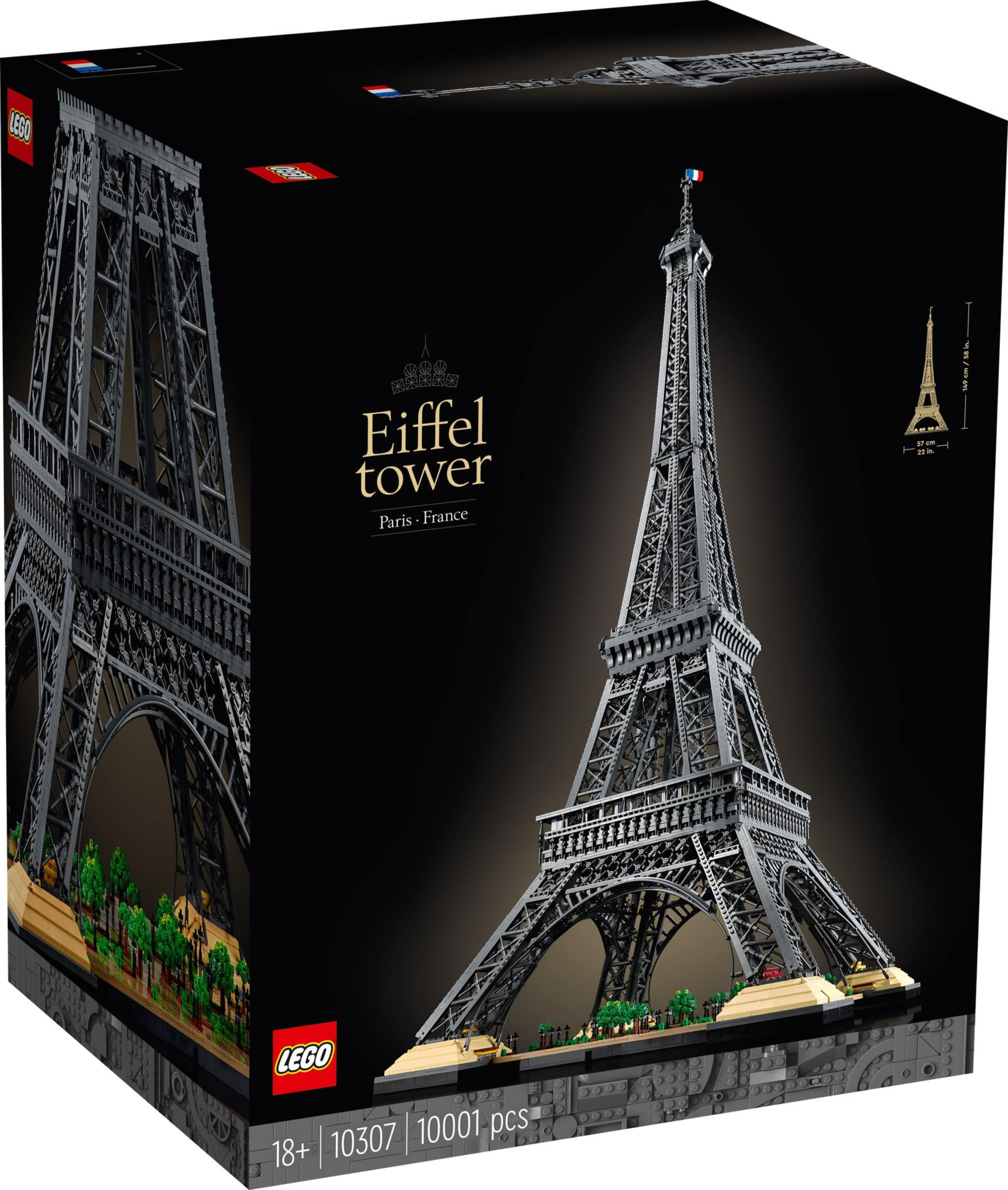 乐高lego 10307埃菲尔铁塔创意系列法国巴黎世界建筑益智积木拼接
