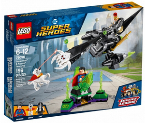2018款乐高LEGO 76096 超级英雄系列 超人与超级狗 拼装积木