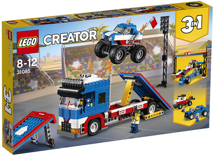 2018新款乐高LEGO 创意系列 特技卡车运输车31085 益智积木