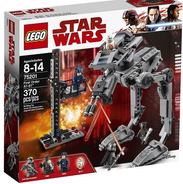 2018款乐高LEGO 75201 星球大战 战斗AT-ST 拼装积木玩具