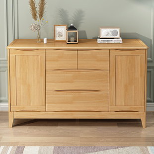 卧室高款实木电视柜收纳储物柜一体客厅靠墙斗柜单双门抽屉式柜子