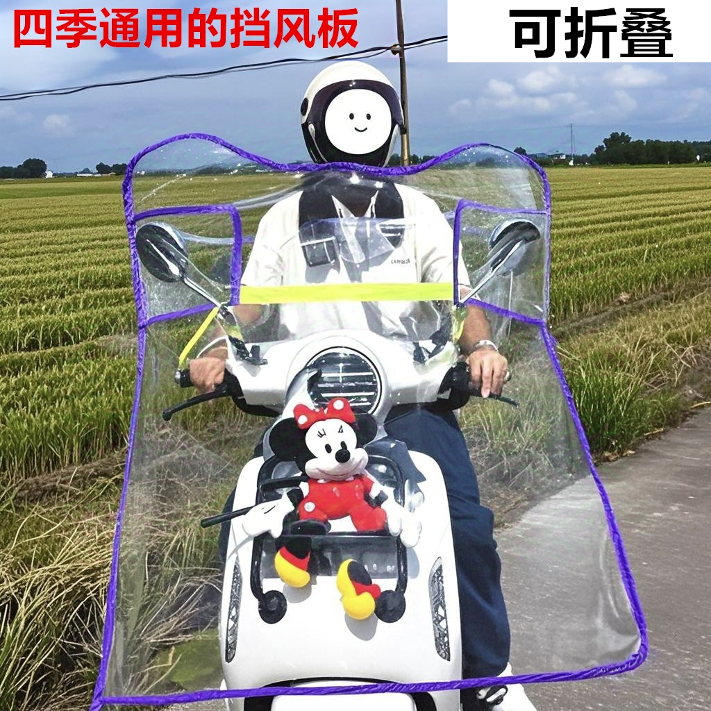 小型电动车挡风被四季通用