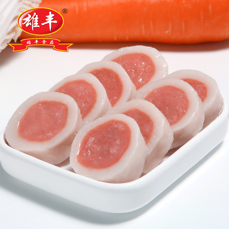 雄丰仿鲍鱼片 肘花卷500g关东煮食材餐厅批发火锅料麻辣烫