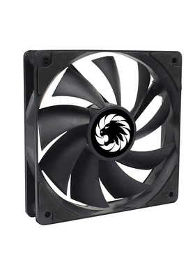 GAMEMAX游戏帝国12cm超静音FDB双滚珠轴承高风压黑色机箱散热风扇