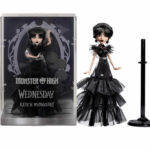 Monster High 美剧影视星期三周边玩具娃娃手办怪物高中WEDNESDAY
