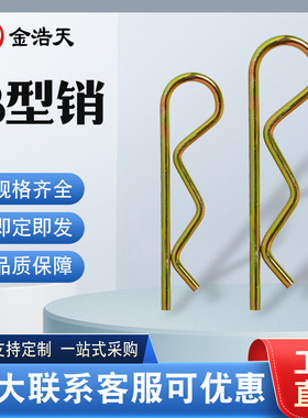 b型销子B型销彩锌锁销弹簧钢开口销波浪销R型销发夹插销卡销包邮
