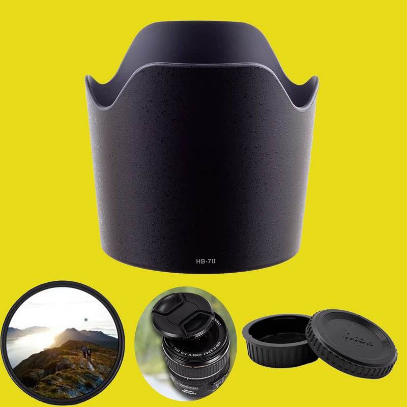 HB-7II莲花瓣卡口遮光罩 适用于尼康小钢炮80-200/f2.8 HB7遮光罩