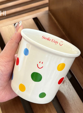 四时有梨 波点手握杯牛奶杯果汁杯