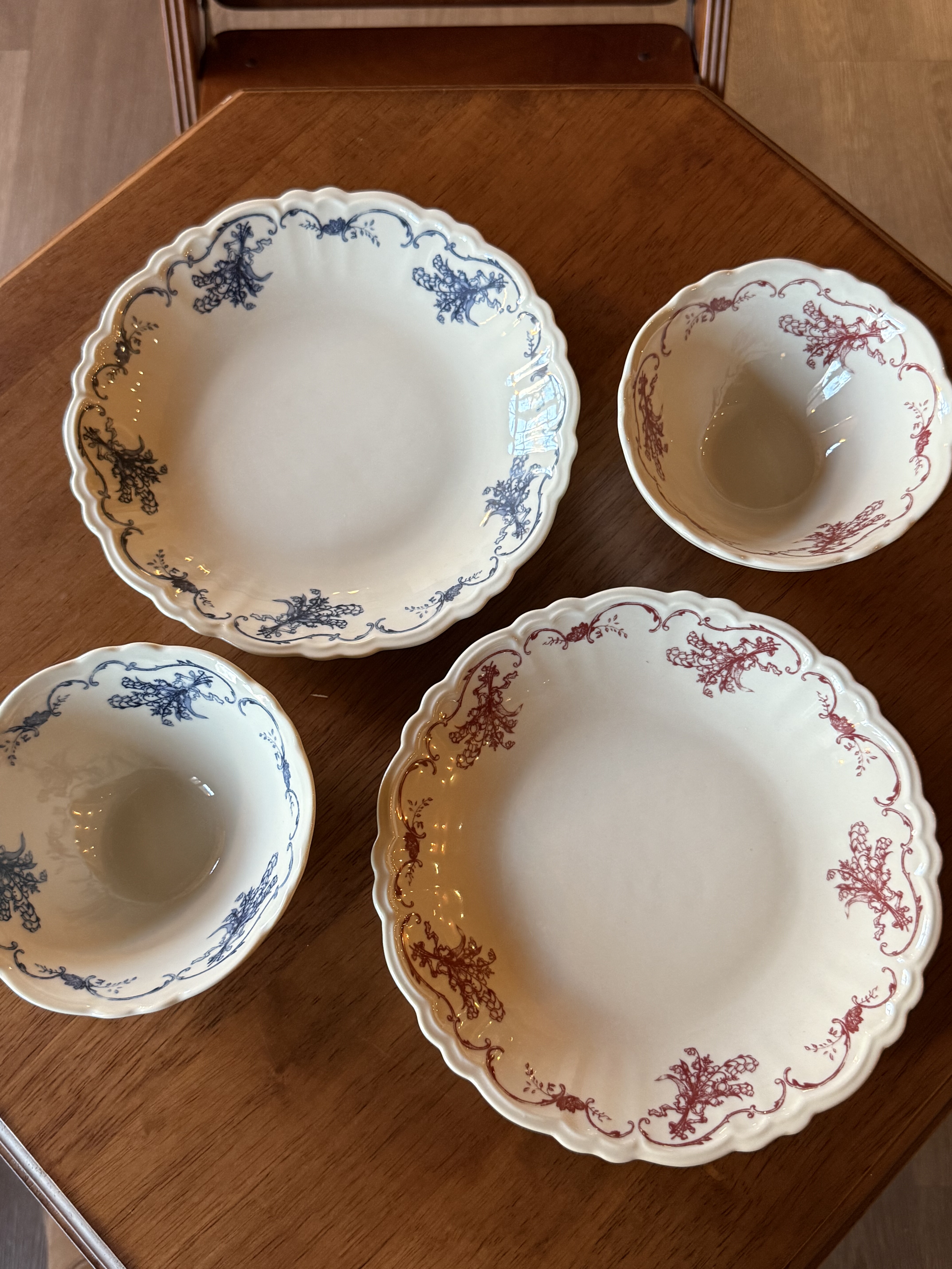 四时有梨 法式铃兰餐具盘子家用餐具甜品盘米饭碗,餐饮具,盘,淘宝优惠券,粉丝福利购,淘宝优惠卷