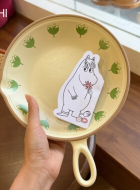 四时有梨 姆明春日之约双口陶瓷奶锅陶瓷小煎锅