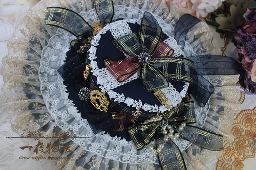 原创正品lolita头饰扁帽bnt定做