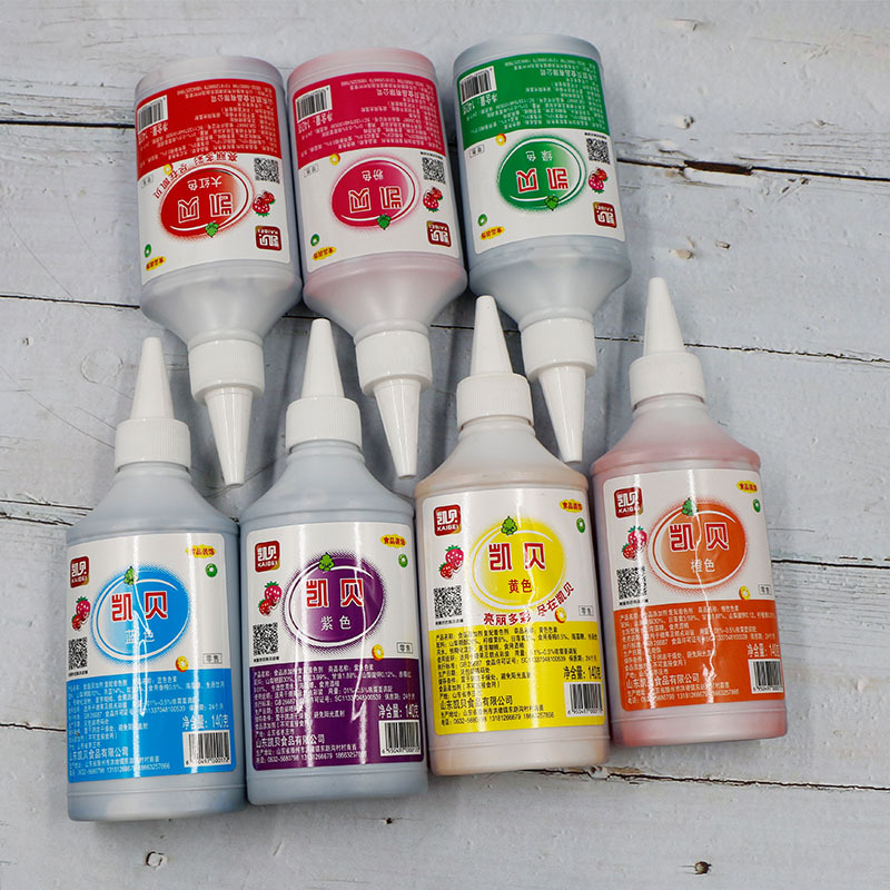 凯贝色素烘焙食用食品级蛋糕大红红色黑色可翻糖奶油食用颜料140g