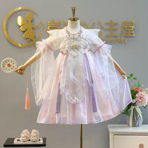 女童汉服2026新款连衣裙公主裙儿童襦裙宝宝女孩改良民族风古装夏