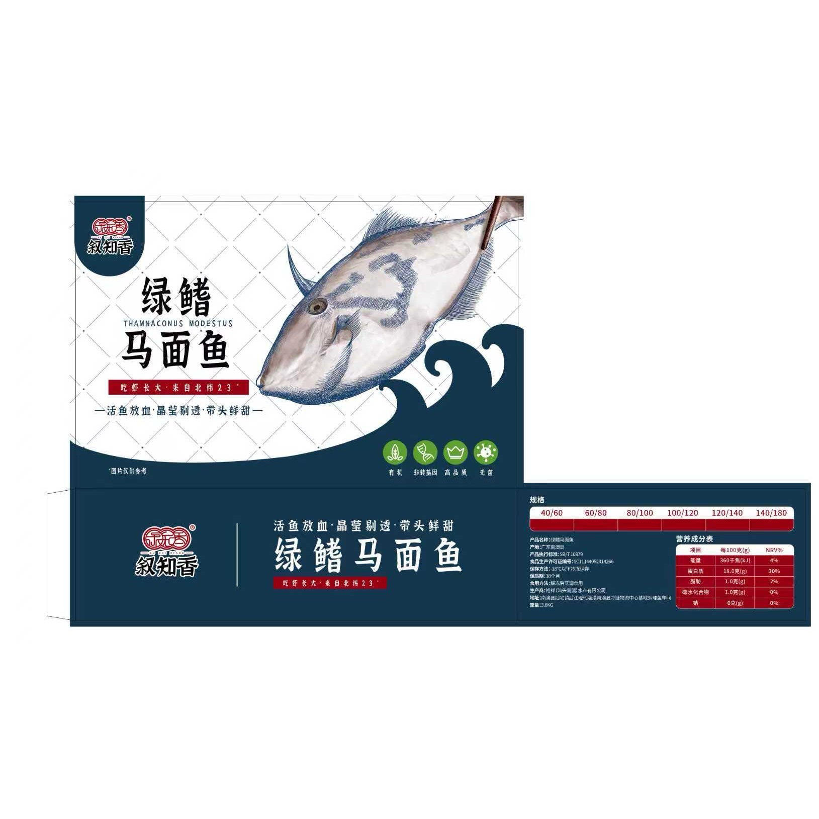 翡翠耗儿鱼带头马面鱼剥皮冷冻橡皮海鲜火锅串串餐饮商用冷冻