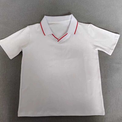 定做夏季男女校服同款纯棉短袖