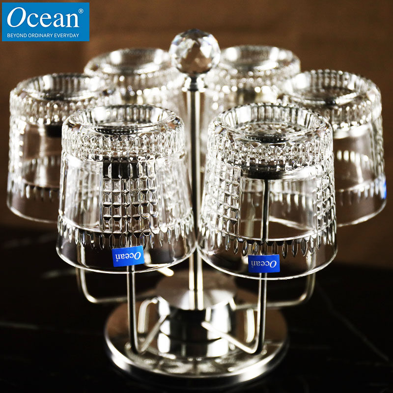 泰国进口威士忌酒杯水晶玻璃洋酒杯XO酒杯啤酒杯高级感水杯套装