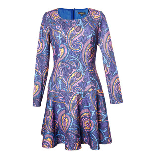 非质量问题no退no换 连衣裙 国内线下专柜代购 古源简约佩兹利长袖