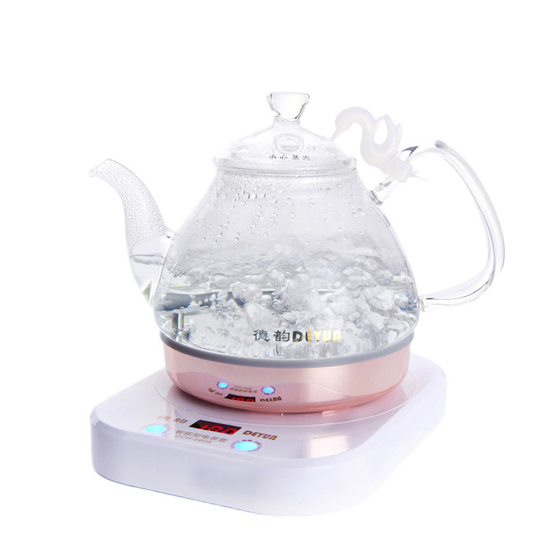 德韵茶艺壶(S608)快速电热水壶泡茶烧水恒温玻璃壶自动断电套装