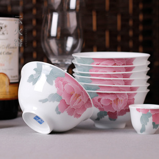 云火窑釉下手绘陶瓷餐具单个饭碗鱼盘汤碗勺家用菜盘碟可用微波炉