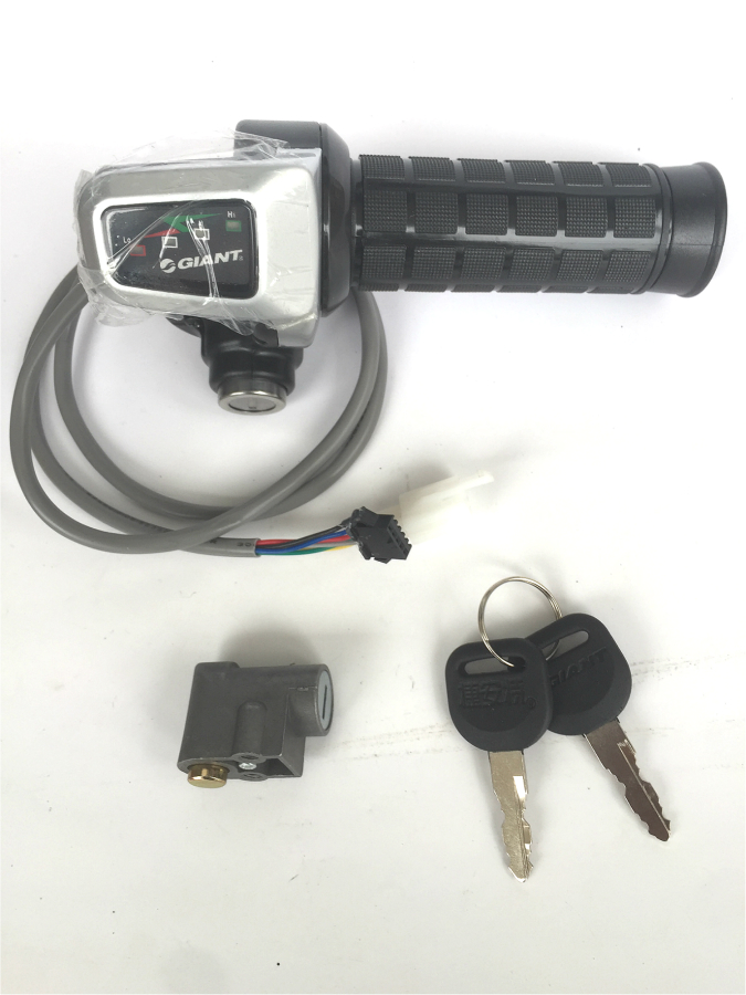捷安特 原厂l-830 188 130转把电源锁把手调速器48v锂电动车配件