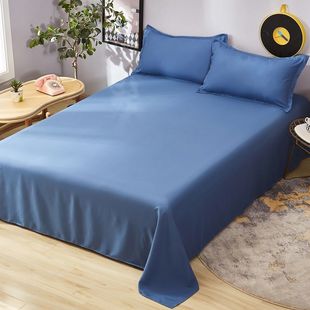床单布头布料批发处理水洗棉件纯色宿舍双人床米5被单