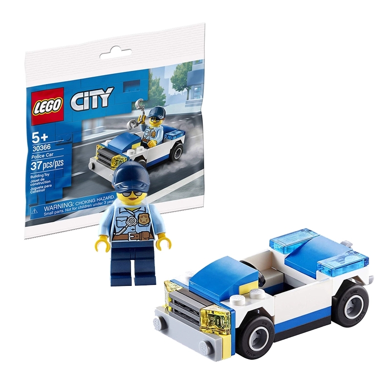 乐高 30366警车和女警官 Lego城市组 拼插积木玩具儿童礼物拼砌包
