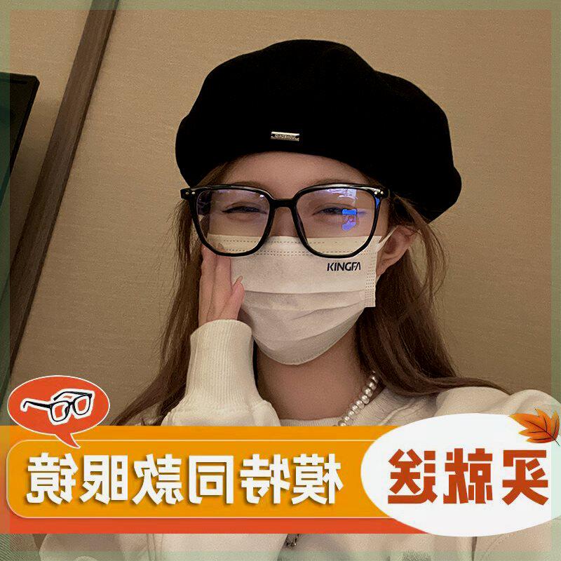 黑色贝雷帽女春秋款2023新款ins画家帽显脸小八角帽子大头围秋冬