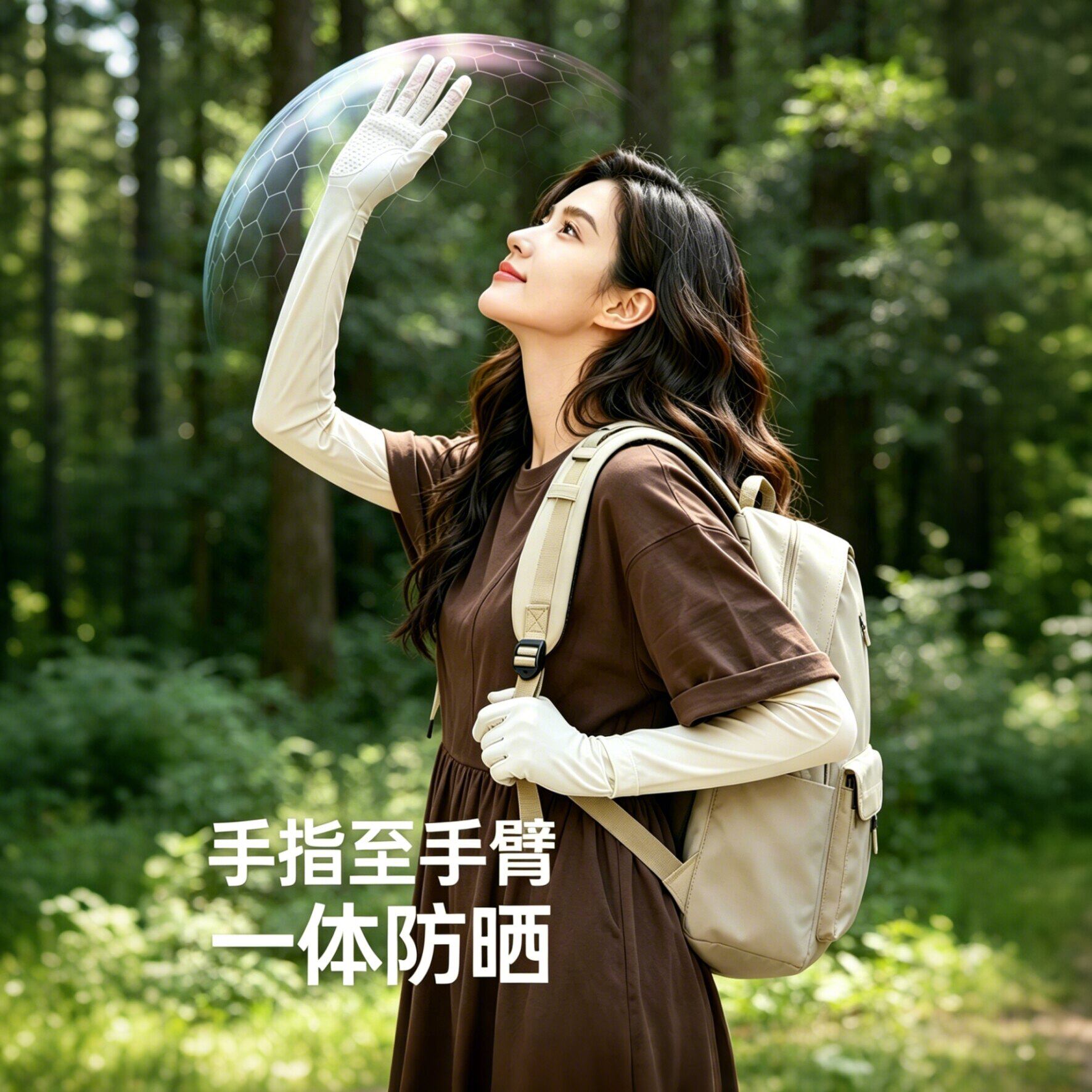 防晒冰丝女夏季薄款分指