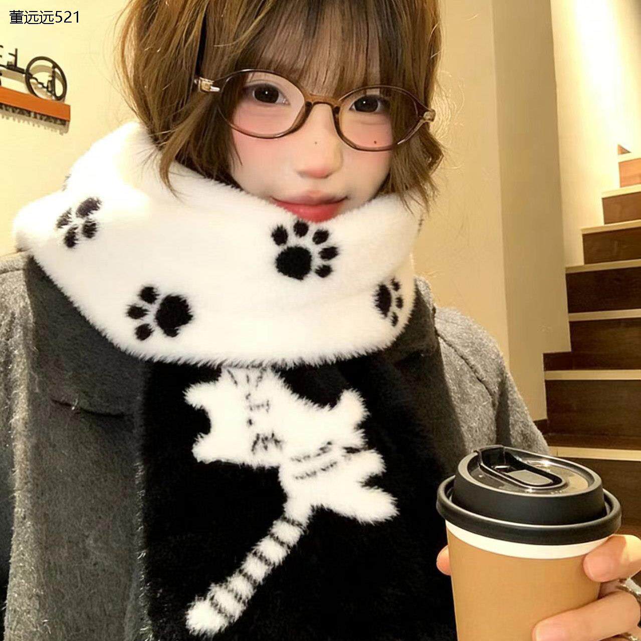德国工艺踏雪小猫提花针