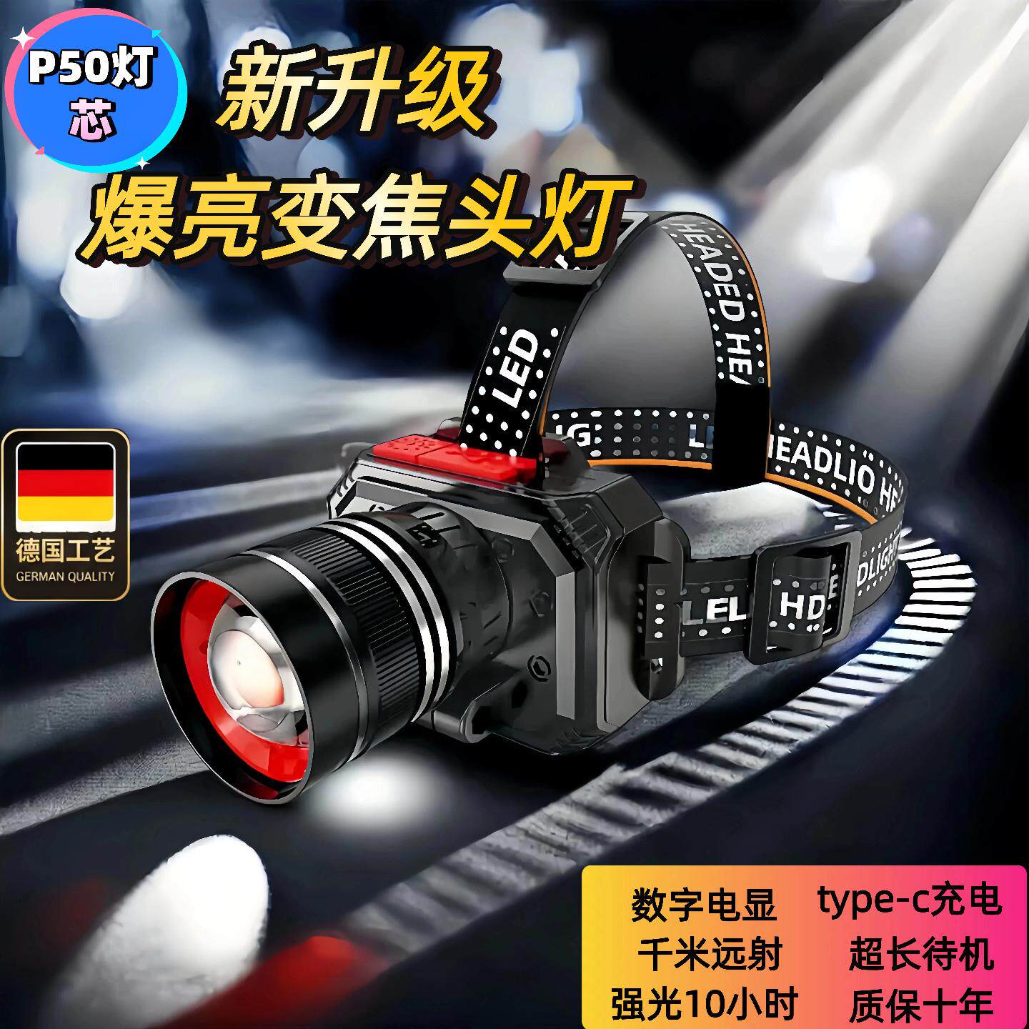 头灯2026新款强光超亮户