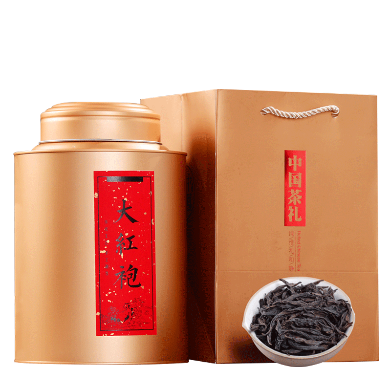 武夷山正岩大红袍茶叶武夷岩茶水仙肉桂茶500g浓香型散装礼盒罐装