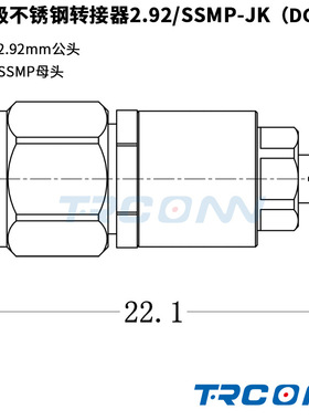 包邮替代进口射频转接器接头连接器2.92公转SSMP母 2.92/SSMP-JK