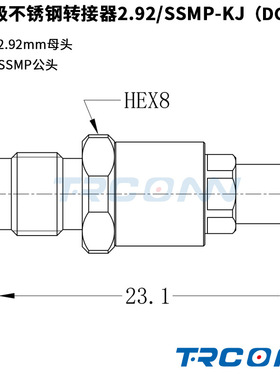 替代进口射频转接器接头连接器2.92母转SSMP公 2.92/SSMP-KJ包邮