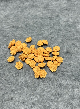 2.6元1朵正版手办散货橙色花花配件瑕手办改装材料