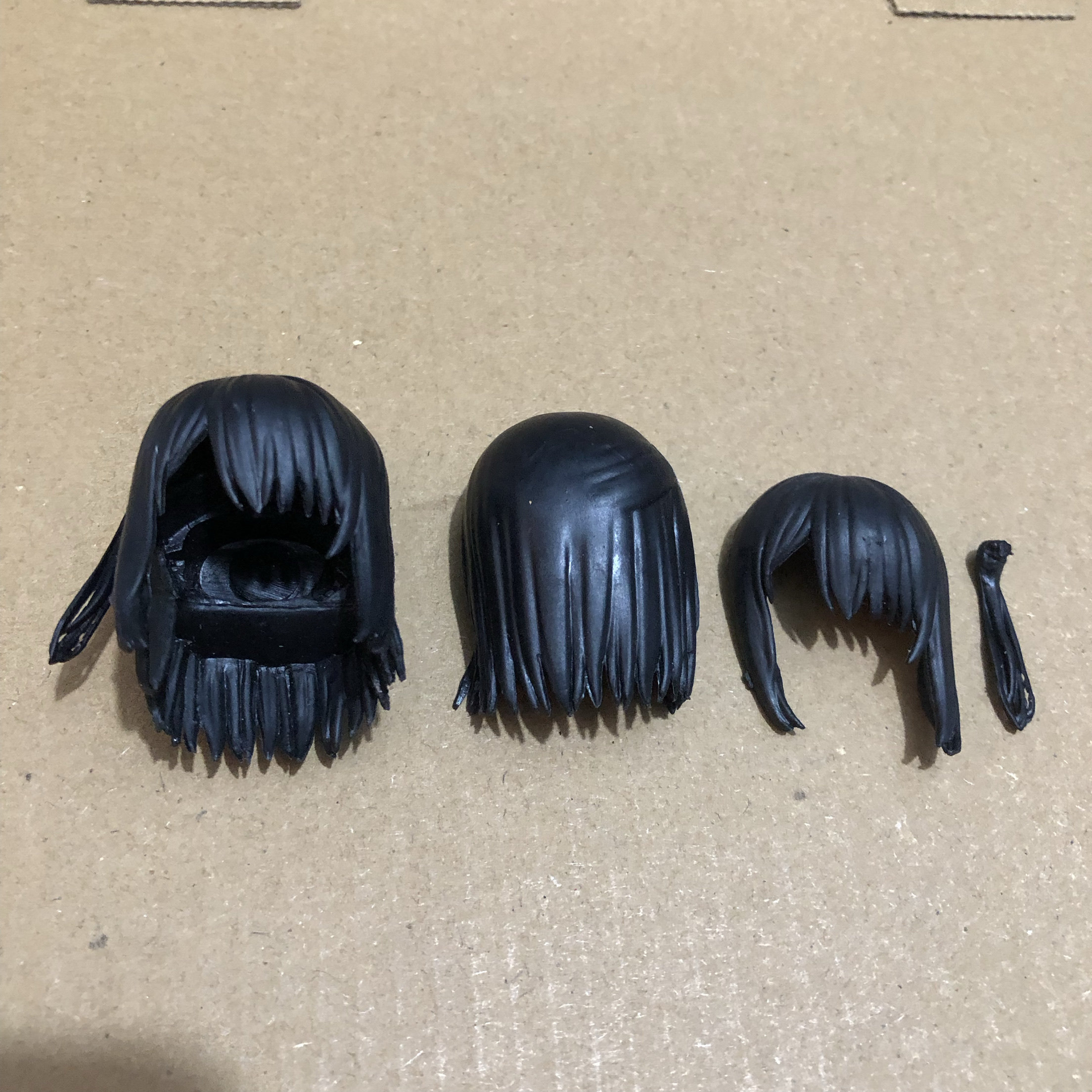 2.9元1套国产手办散货废品零件头发配件手办魔改材料